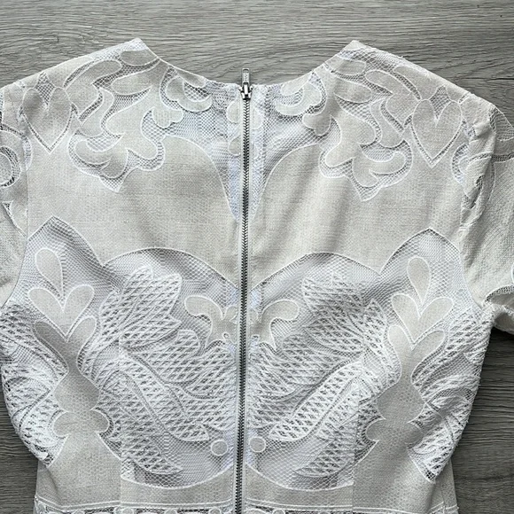 Topshop Cream and White Lace Dress - Picture 6 of 9